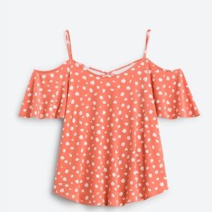 Kailiegh Valette Back Detail Cold Shoulder Top